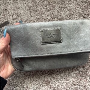 Vera Wang Leather Wristlet